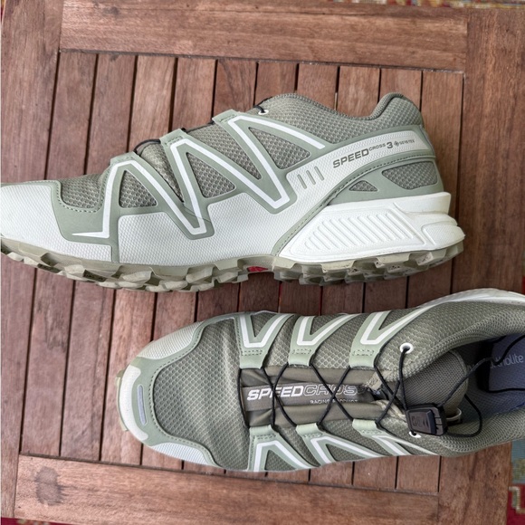 Salomon Speedcross 3 Olive Trail Shoes - Picture 2 of 7